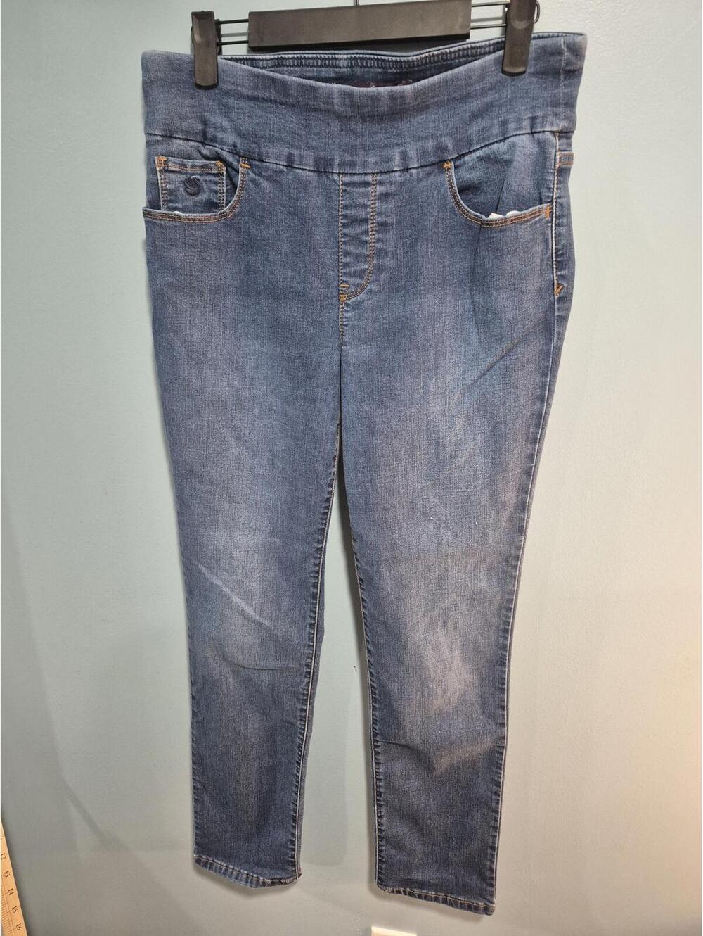 Gloria Vanderbilt Blue Denim Jeans with Elastic Waistband